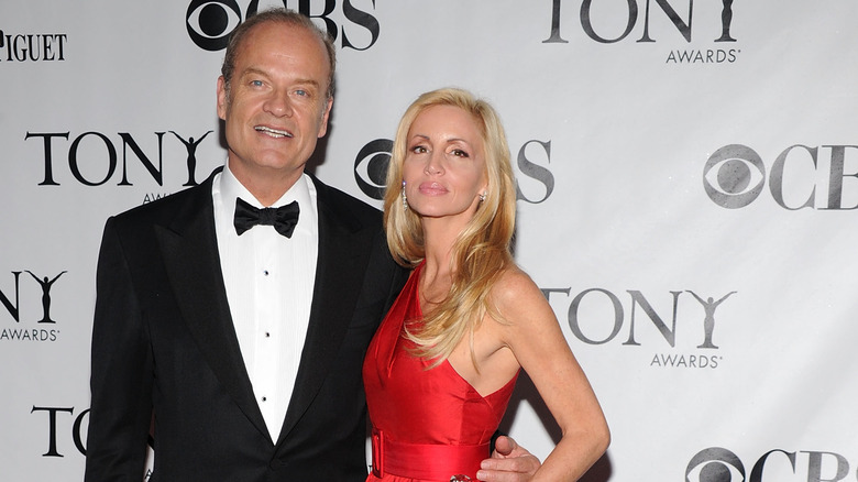 Kelsey Grammer and Camille Grammer posing