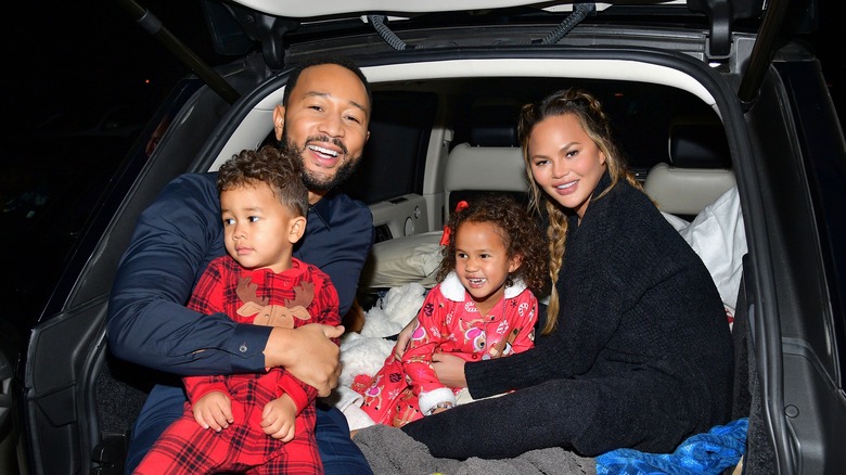 John Legend, Miles Legend, Luna Legend, Chrissy Teigen