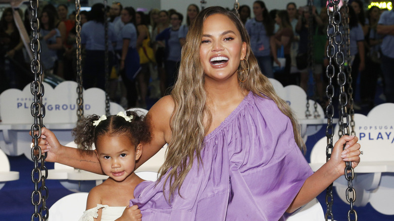 Chrissy Teigen and Luna Legend