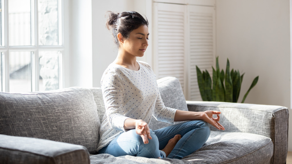 Woman meditating 