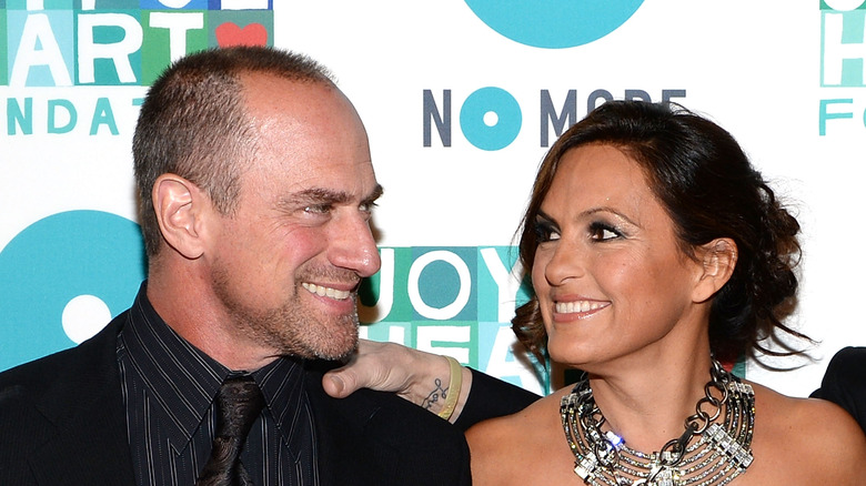 Meloni and Hargitay share a nice moment on the red carpet back in 2013