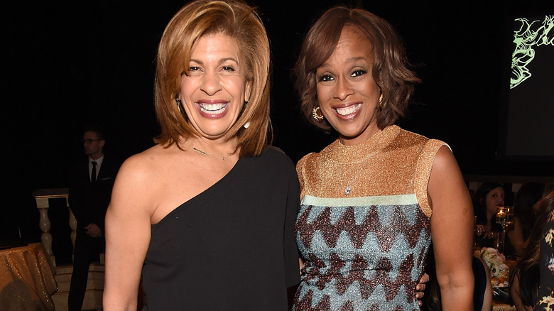 Hoda Kotb and Gayle King pose for a photo