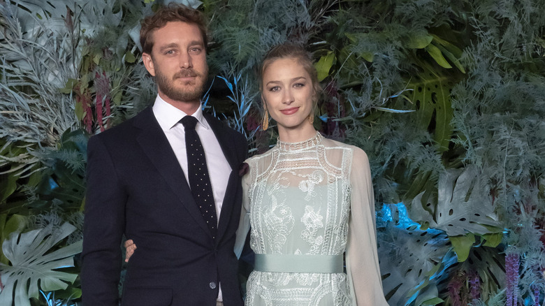 Beatrice Borromeo and Pierre Casiraghi on the red carpet