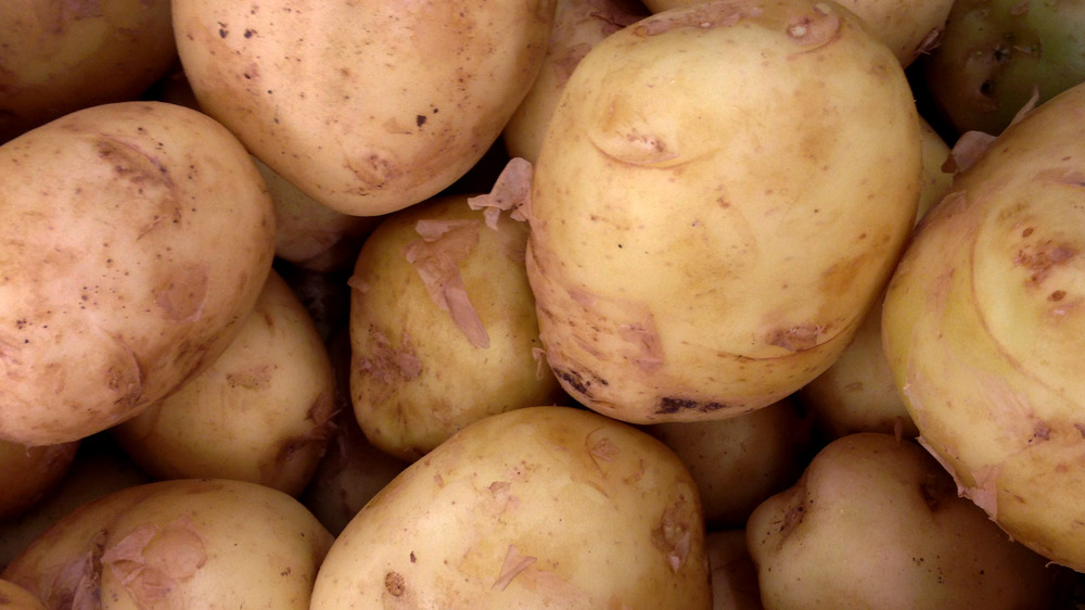 Raw whole potatoes