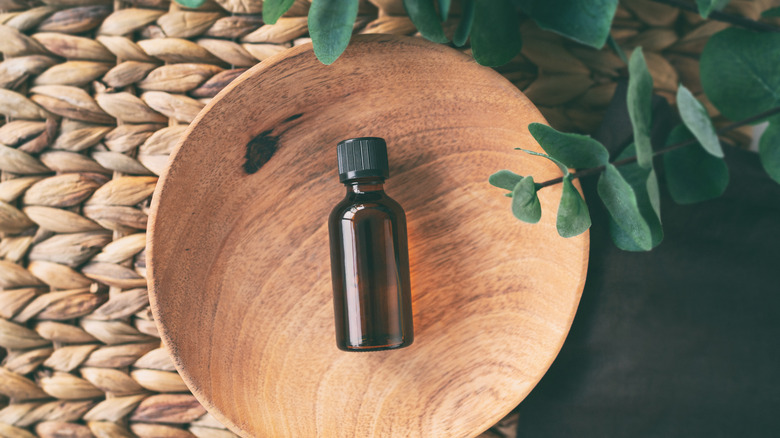 bottle of essential oil