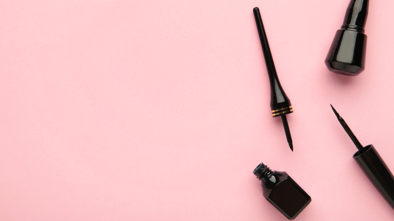 Tubes of black eyeliner