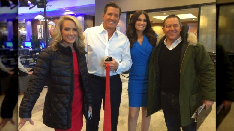 Dana Perino, Eric Bolling, Kimberly Guilfoyle, and Greg Gutfeld pose together for Facebook (2016)