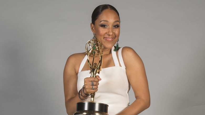 Tamera Mowry with Emmy