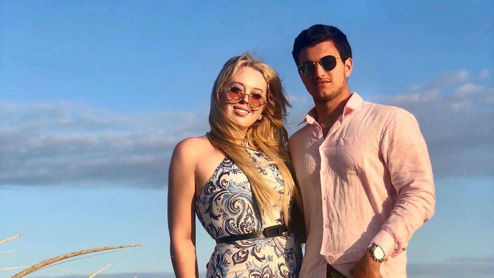 Tiffany Trump and Michael Boulos in the sun