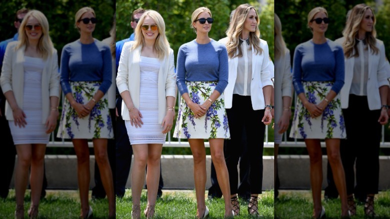 Tiffany Trump, Ivanka Trump, and Lara Trump at the Republican National Convention