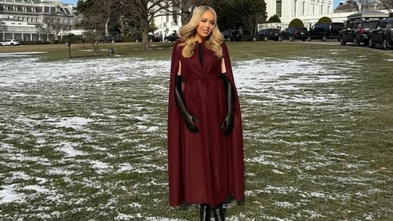 Tiffany Trump poses outside the White House