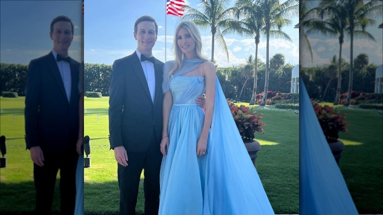 Ivanka Trump and Jared Kushner posing