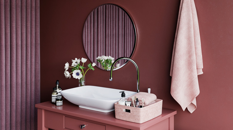 pink bathroom