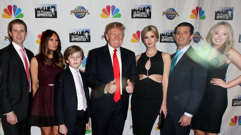  Eric Trump, Melania Trump, Barron Trump, Donald Trump, Ivanka Trump, Donald Trump Jr. & Tiffany Trump at 'Celebrity Apprentice'