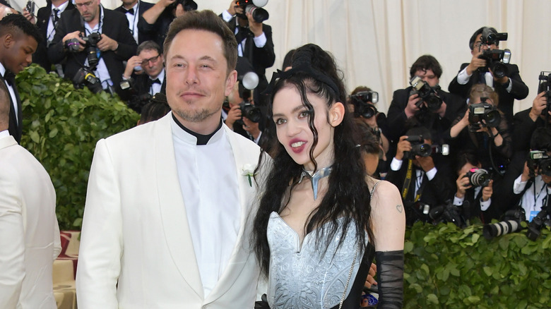 Elon Musk and Grimes at the Met Gala in May 2018.