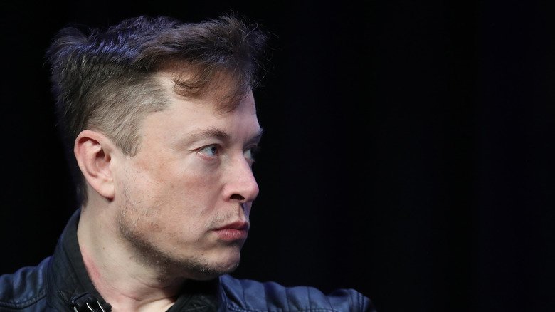 Elon Musk short quiff hair