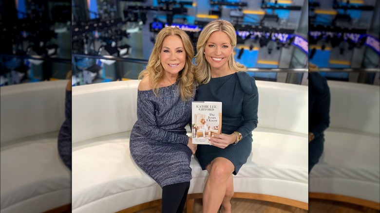 Ainsley Earhardt with Kathy Lee Gifford on "Fox & Friends"