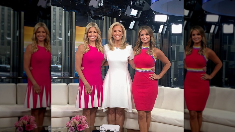 Ainsley Earhardt posing on set