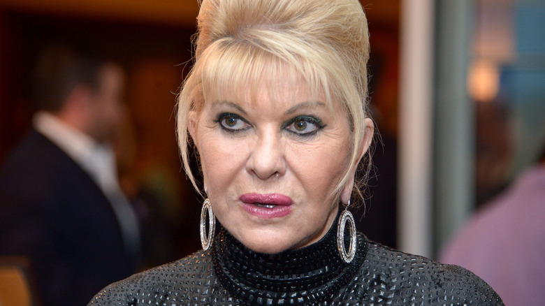 Ivana Trump looking off to side