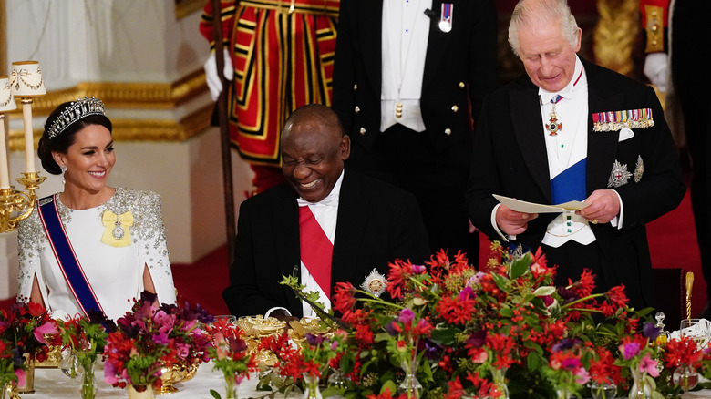 Kate laughs with Ramaphosa