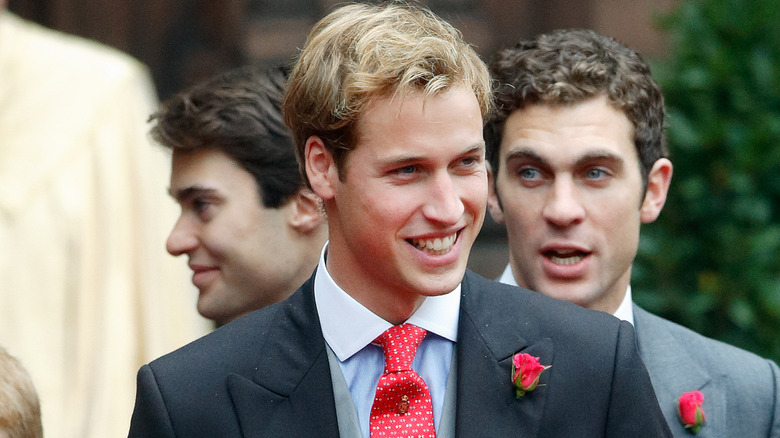 Young Prince William in suit