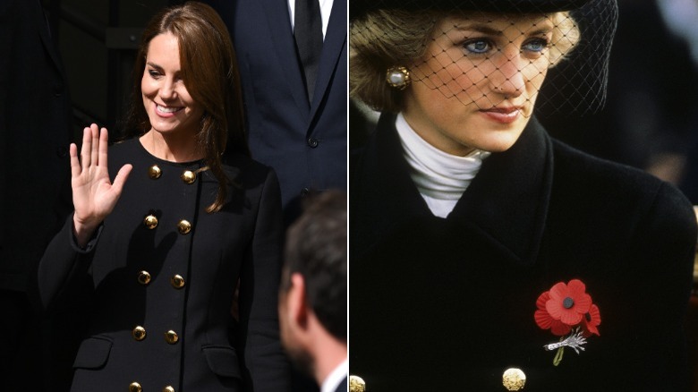 Kate, Diana in black