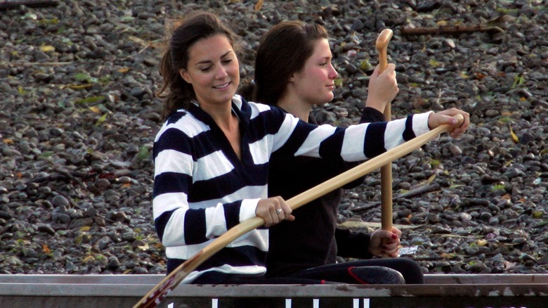 Kate Middleton rowing