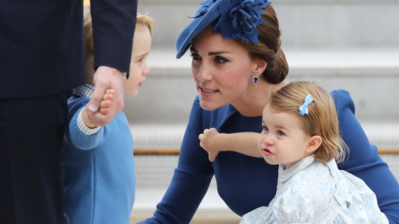 Prince George, Princess Catherine, Princess Charlotte