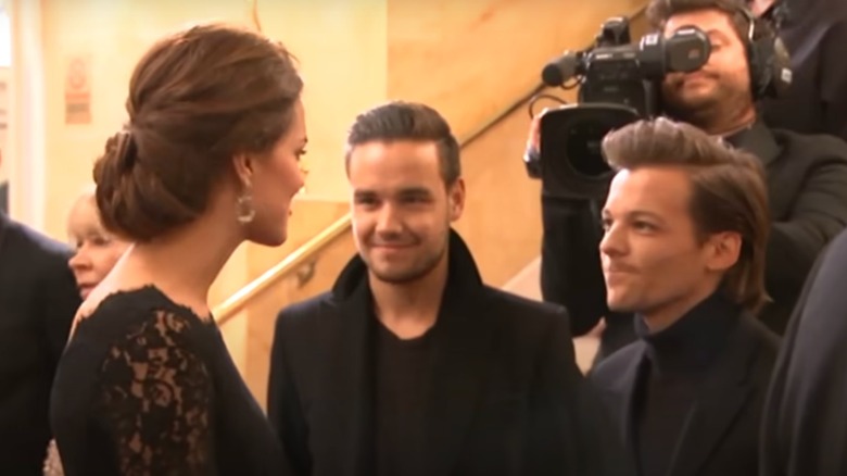 Kate Middleton with Liam Payne and Louis Tomlinson