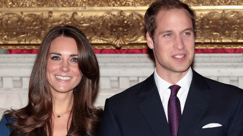 Prince William and Kate Middleton smiling