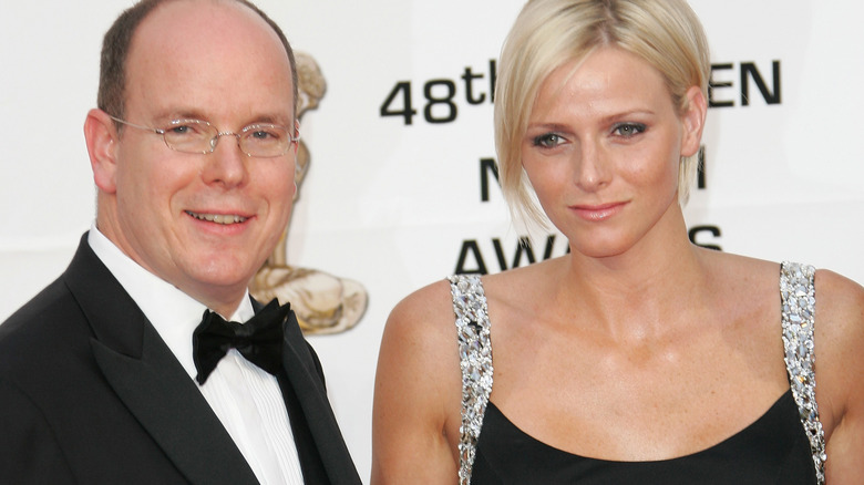 Prince Albert and Princess Charlene, smiling