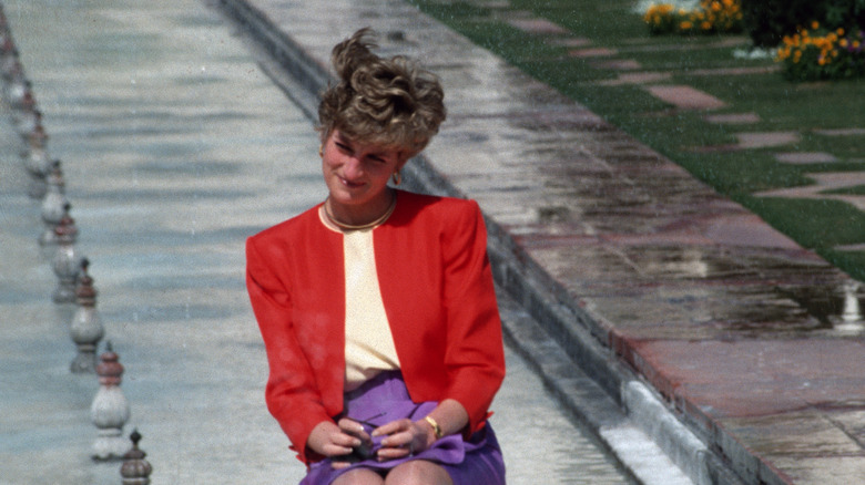 Diana at the Taj Mahal 