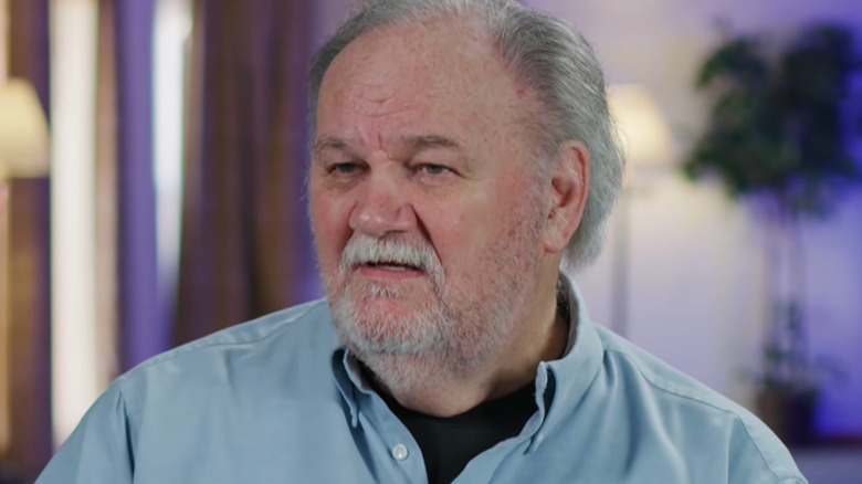 Thomas Markle speaking during an interview