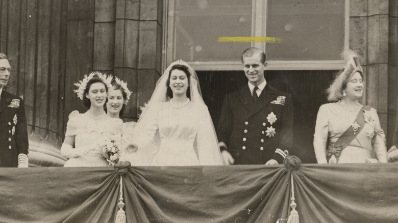 Elizabeth and Philip at wedding