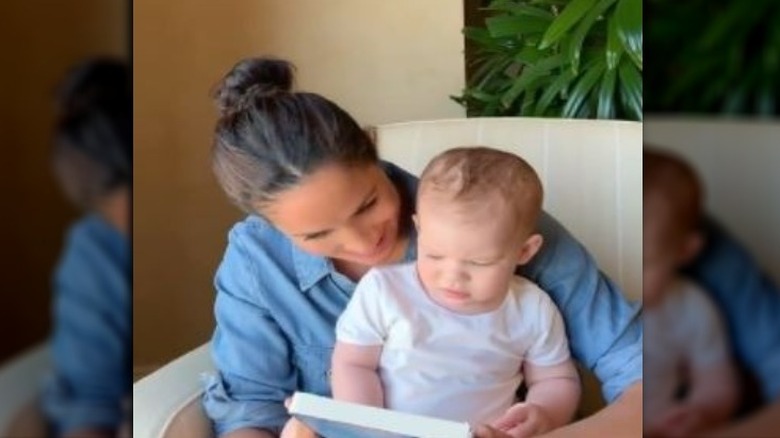 Meghan Markle reading to Archie