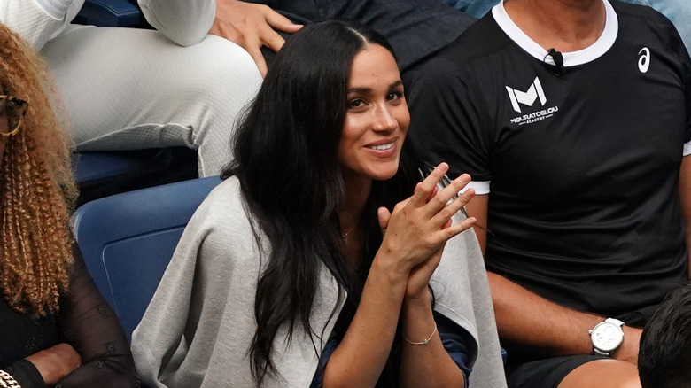 Meghan Markle watching the US Open