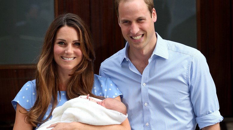 Kate Middleton, Prince William and George