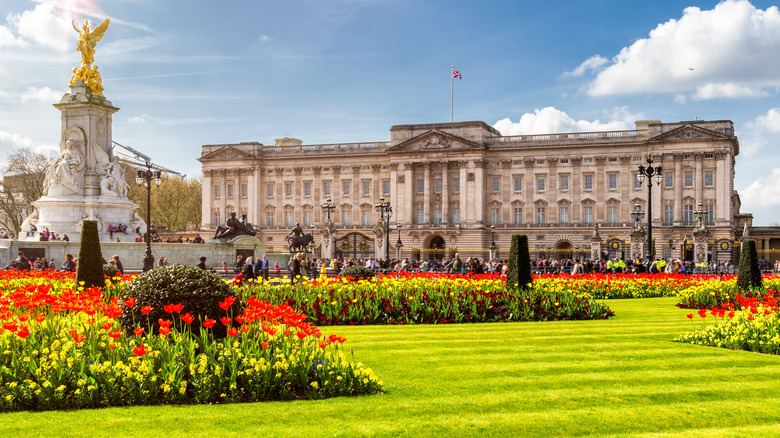 Buckingham Palace in summer 