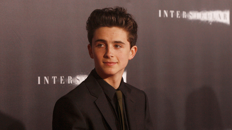 Timothée Chalamet in tux for 'Interstellar'