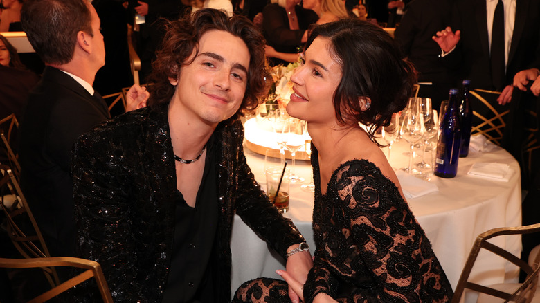 Timothée Chalamet with Kylie Jenner