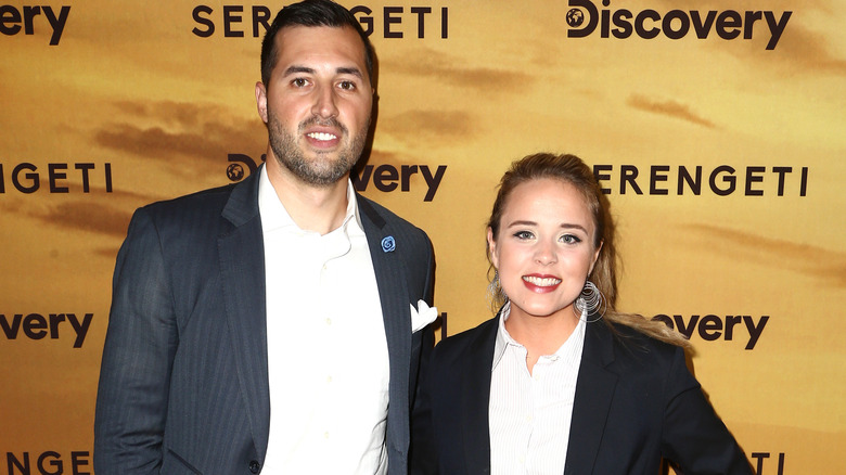 Jeremy Vuolo and Jinger Duggar smiling