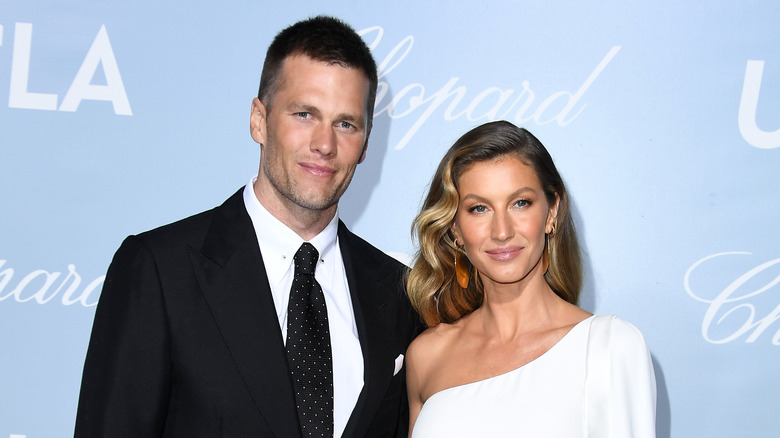 Gisele Bündchen and Tom Brady at a red carpet