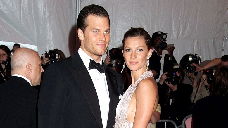 Gisele Bündchen and Tom Brady at a red carpet