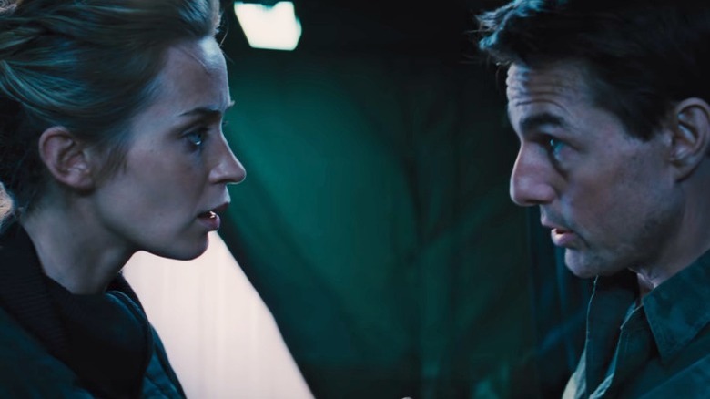 Emily Blunt and Tom Cruise in Edge of Tomorrow