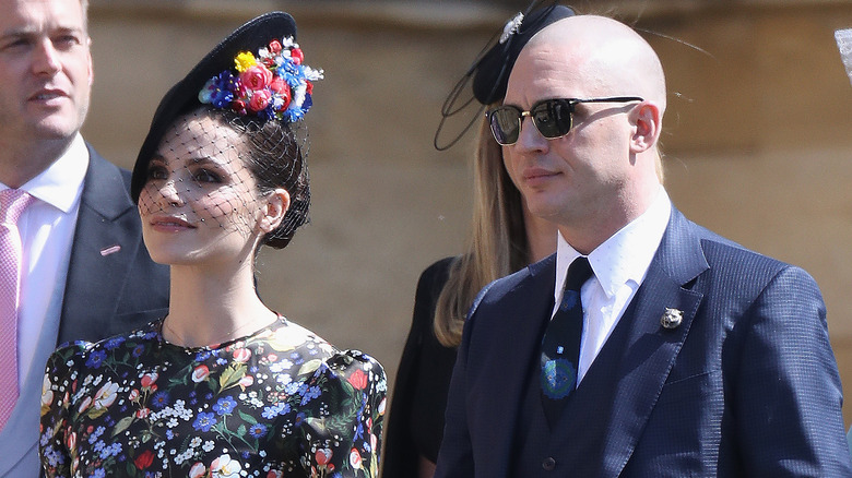 Charlotte Riley and Tom Hardy at the royal wedding