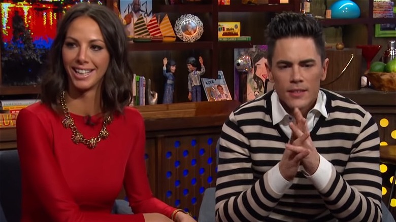 Kristen Doute and Tom Sandoval on WWHL