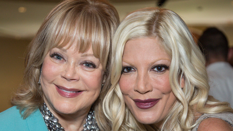 Tori Spelling with mother Candy.