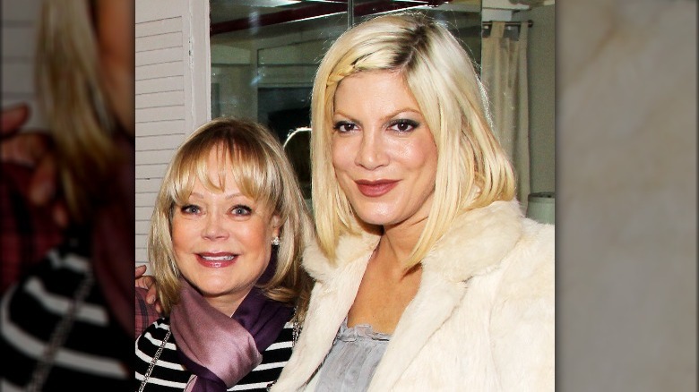 Candy Spelling and daughter Tori.