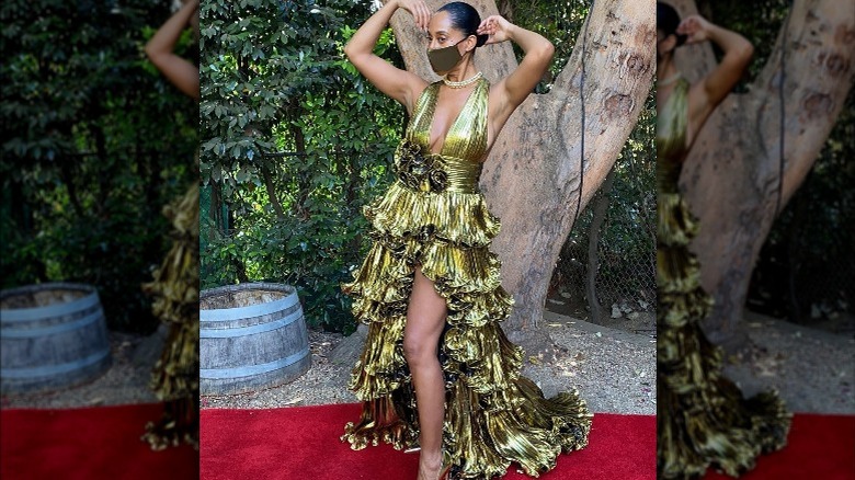 Tracee Ellis Ross posing outside