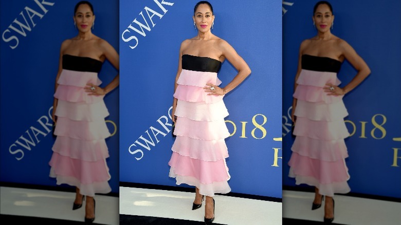 Tracee Ellis Ross wearing ruffles